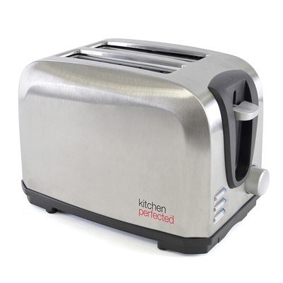 KITCHEN PERFECY BRUSHED STEEL 2 SLICE TOASTER (LLOYTRON)