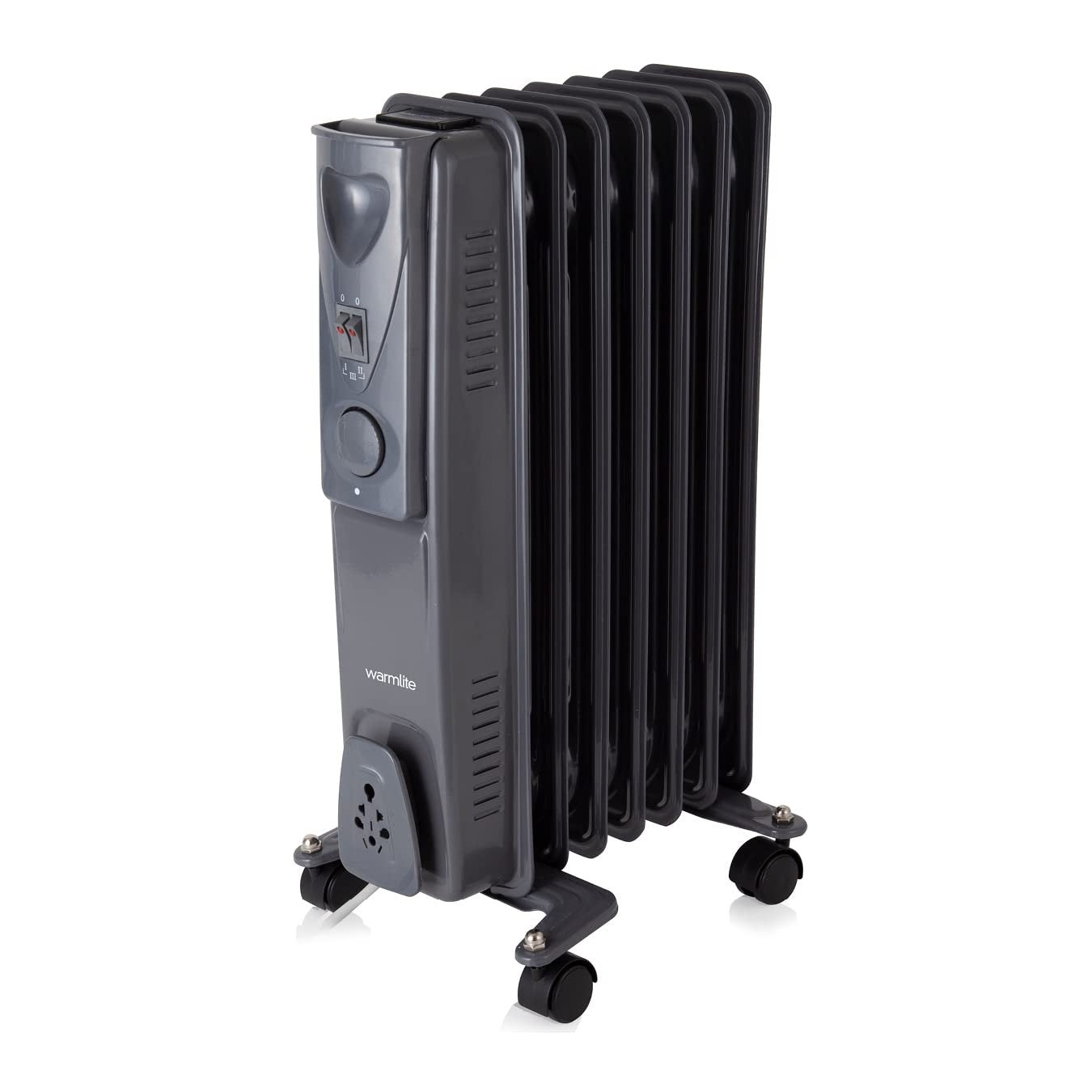 WARMLITE 1.5KW OIL FILLED RADIATOR DARK TITANIUM