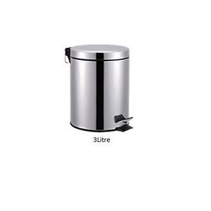 STAINLESS STEEL PEDAL BIN 3LTR(CHROME EFFECT)