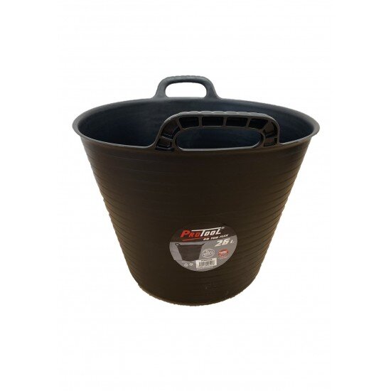 26 LITRE PLASTIC FLEXI TUB BLACK (PACK OF 5)