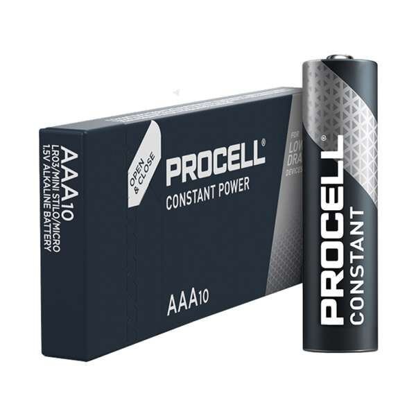 DURACELL PROCELL BATTERY AAA (INDUSTRIAL)(BOX 100 BATTERYS)VAT INCLUDED