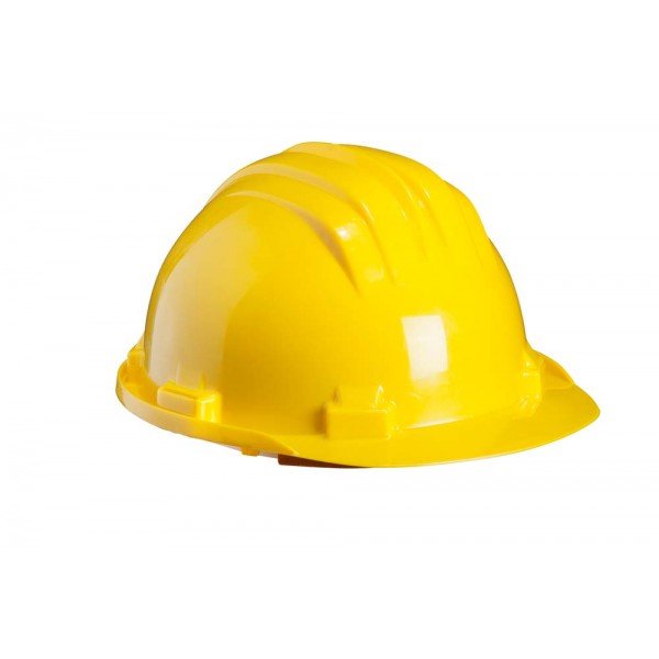 YELLOW SAFETY HELMET & 2 POINT CHIN STRAP(PACK OF 12)