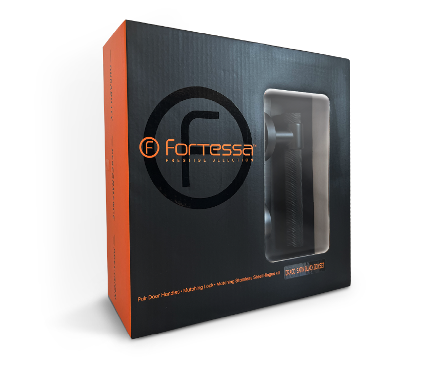 Fortessa Prestige Draco bathroom w/c(satin black) boxset