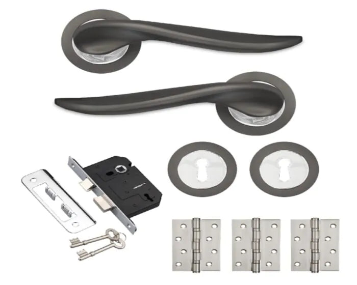 Fortessa Prestige VULCAN Gun Metal grey BOXSET