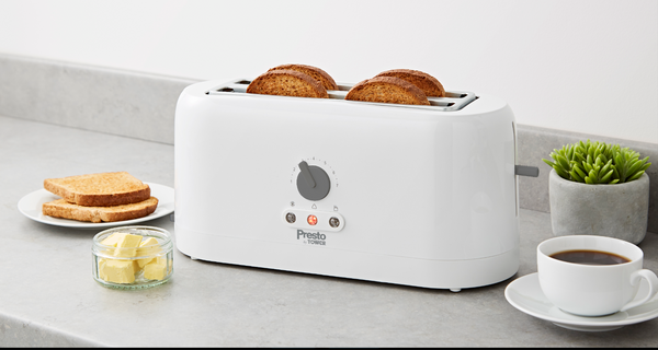 TOWER 4 SLICE TOASTER WHITE