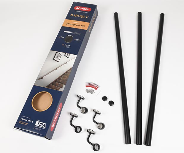 Rothley Stainless steel Handrail kit, (L)3.6m(3X1.2MTR) ANTIQUE BRASS