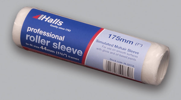 HALLS SIMULATED MOHAIR ROLLER SLEEVE 7"  (PACK OF 6)