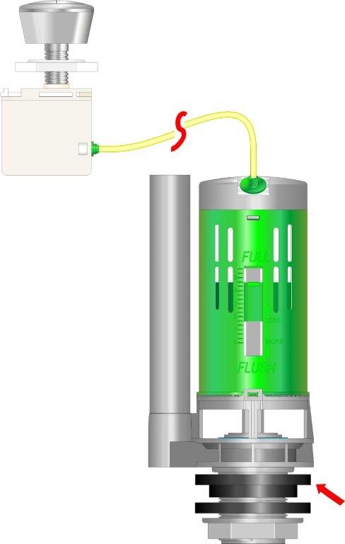 Easi Plumb Button/Cable Operated Dual Flush Valve