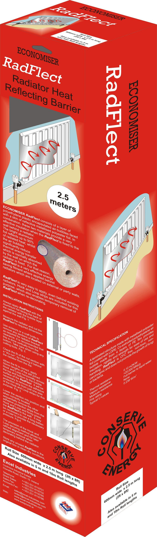 Easi Plumb 5Mtr Roll Radflect Heat Reflecting Barrier