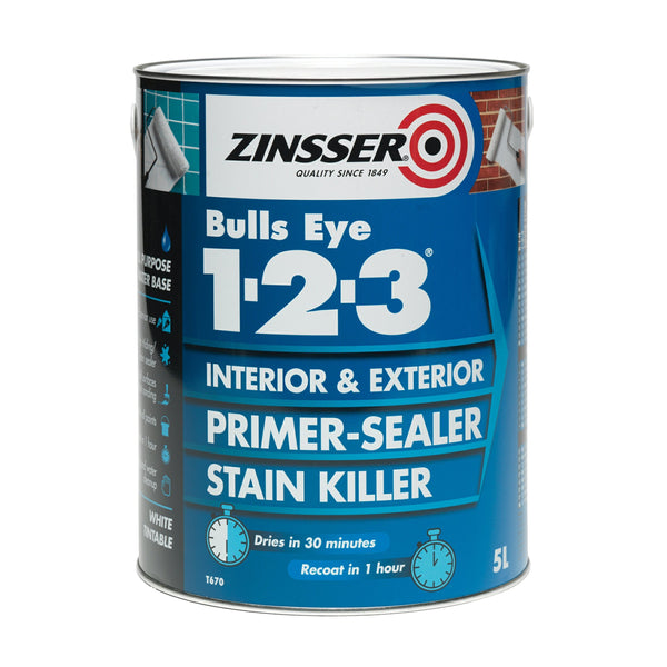 ZINSSER BULLSEYE 1.2.3. PRIMER SEALER 5LTR