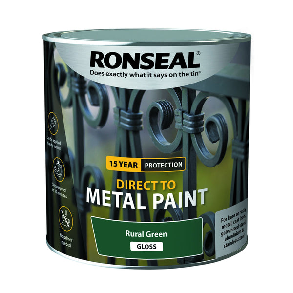 RONSEAL DIRECT TO METAL RURAL GREEN GLOSS 2.5 LTR