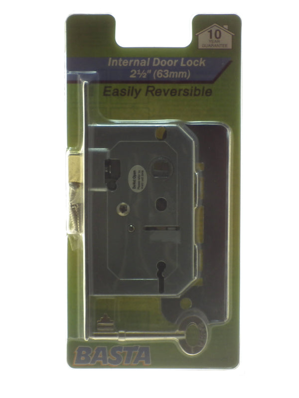 BASTA 63 MM INTERNAL SASH LOCK CHROME  (PACK OF 5)