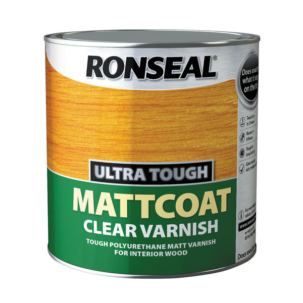 RONSEAL ULTRA TOUGH MATTCOAT CLEAR VARNISH 2.5 LTR