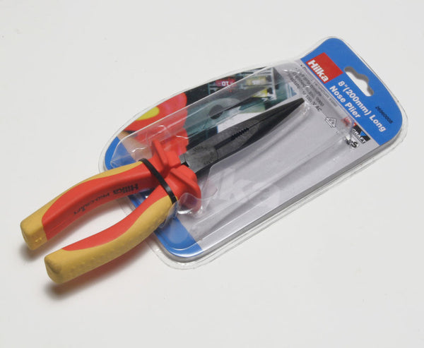 HILKA 8" VDE LONG NOSE PLIERS