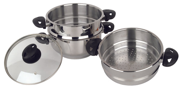 PENDEFORD 3 TIER S/S STEAMER SET SS212