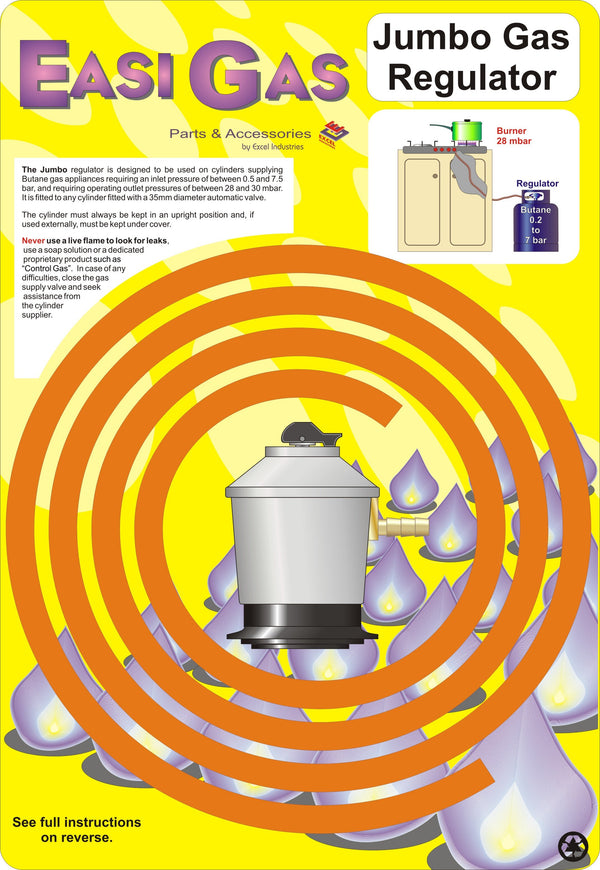 Easi Plumb Jumbo Regulator Kit (including 1.2Mtr Hose & Clips)