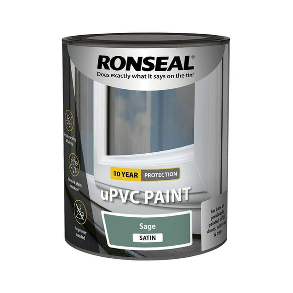 RONSEAL UPVC PAINT SAGE SATIN 750 ML