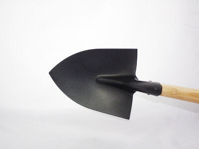 PREMIER 48" LONG HANDLE POINTED SHOVEL WOODEN HARDWOOD HANDLE