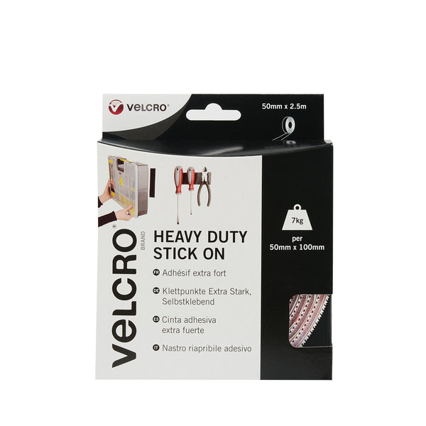 VELCRO 50 MM X 2.5 MTR HD STICK ON TAPE (pack of 6)