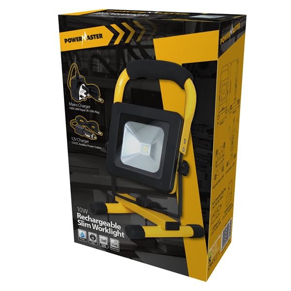 POWERMASTER 10W LED SLIMLINE RECHARGEABLE WORKLIGHT