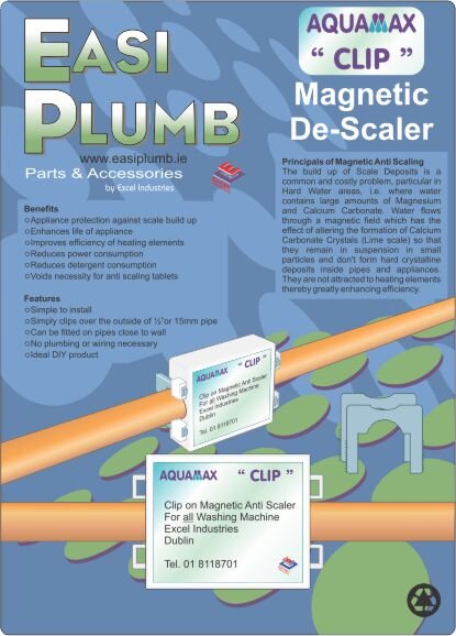 Easi Plumb Clip on Magnetic Descaler