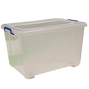 KINGFISHER 46 LTR STORAGE BOX WITH LID AND WHEELS