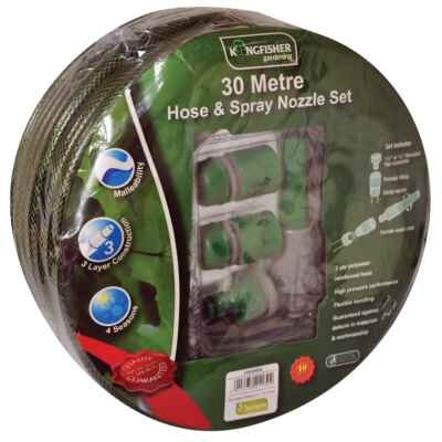 KINGFISHER 30MTR HOSE & SPRAY NOZZLE SET