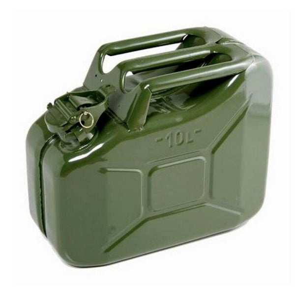 10 LTR METAL JERRY CAN (GREEN)