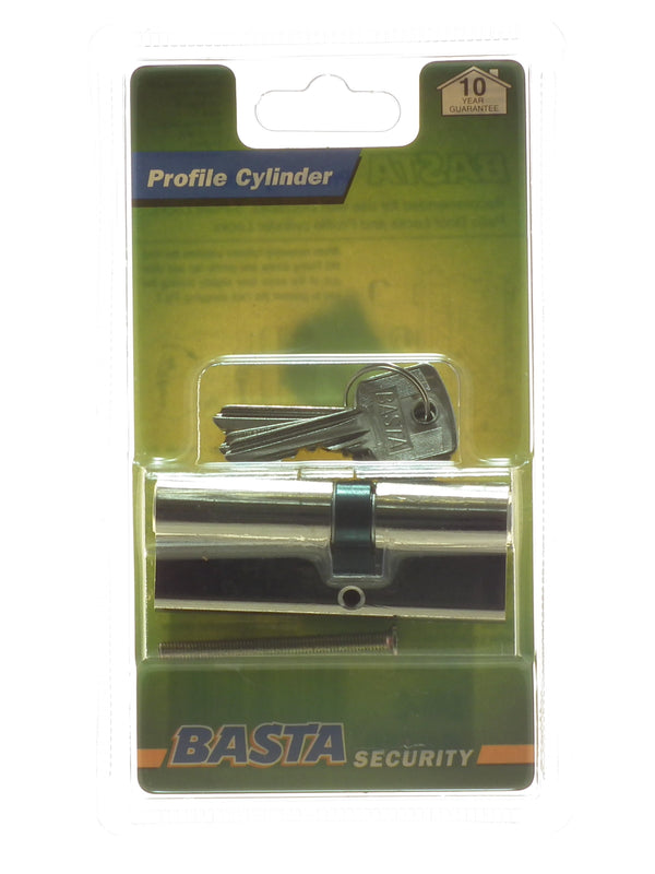 BASTA PROFILE CYLINDER 35-10-35 NICKLEBASTA PROFILE CYLINDER 35-10-35 NICKLE