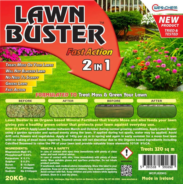 LAWN BUSTER FAST ACTION 2 IN 1 (GRANULE) 10KG