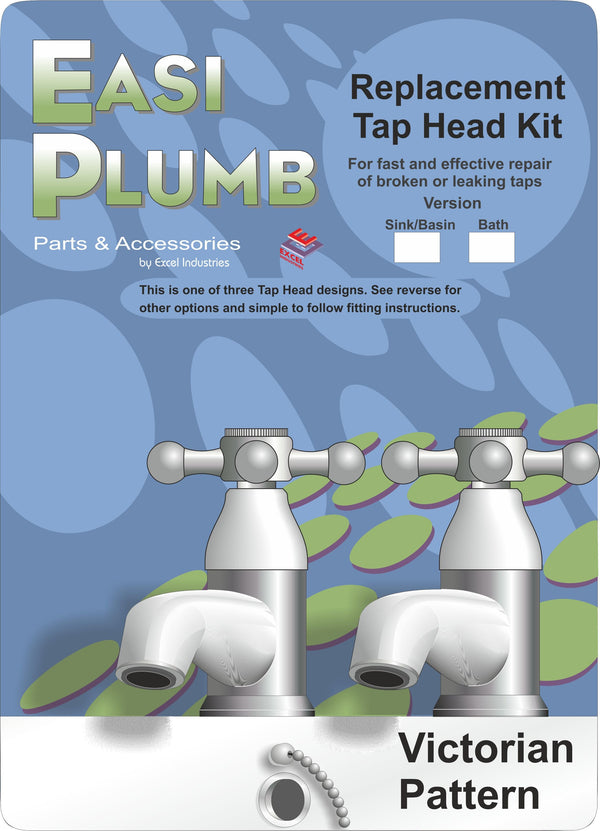 Easi Plumb 1/2" Replacement Tap Head Kit Victorian Pattern