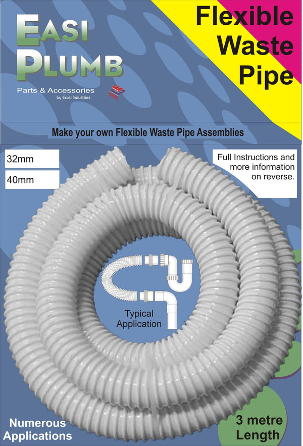 Easi Plumb 3Mtr Coil of 40mm Flexy Waste Pipe