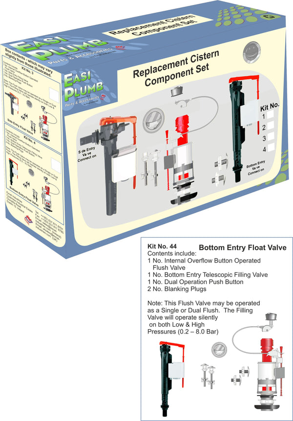 Easi Plumb 8 Pce Replacement Cistern Component Close Coupled