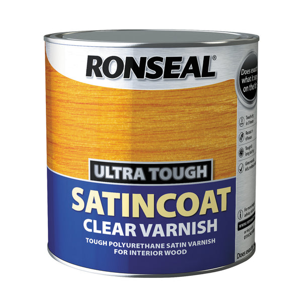 RONSEAL ULTRA TOUGH SATINCOAT CLEAR VARNISH 2.5 LTR