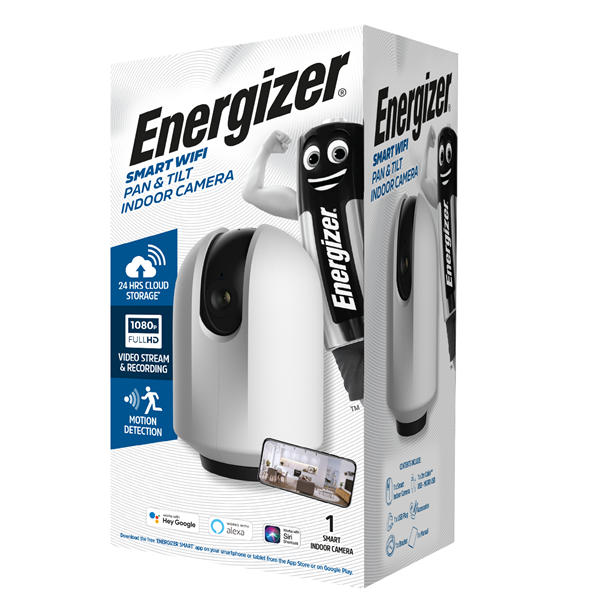 ENERGIZER SMART WIFI PAN & TILT INDOOR CAMERA