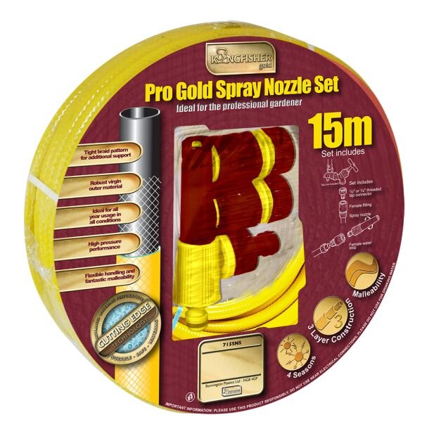 KINGFISHER PRO GOLD 15MTR SPRAY NOZZLE SET