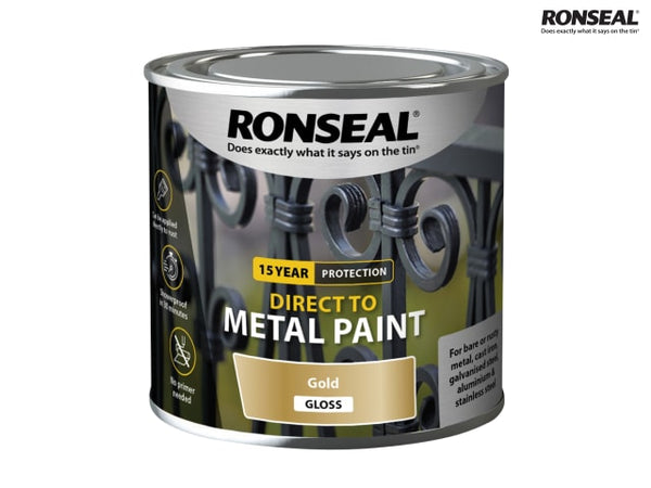 RONSEAL DIRECT TO METAL GOLD GLOSS 250 ML