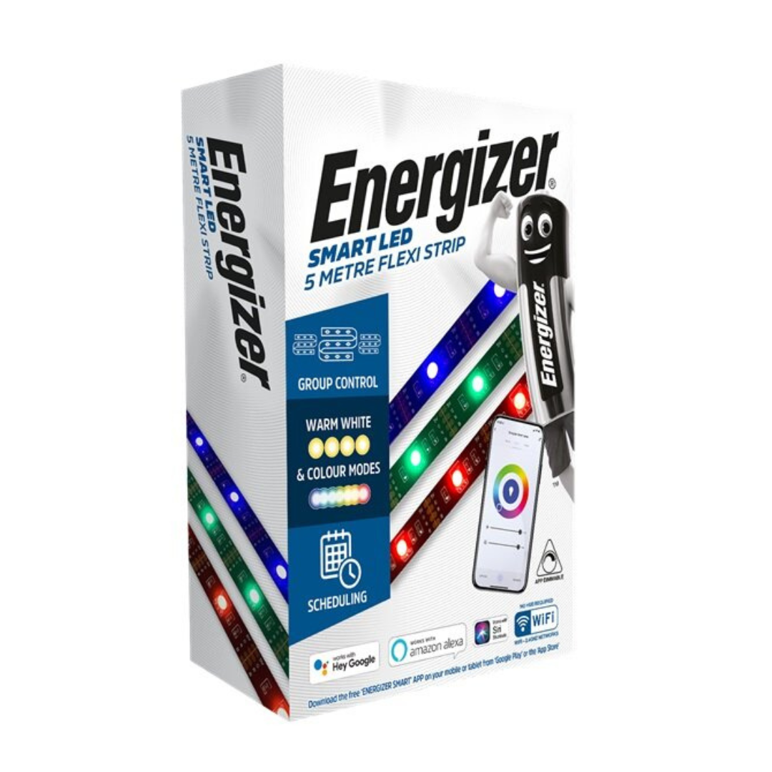 ENERGIZER 5 METRE LED ''SMART'' COLOUR CHANGING FLEXI STRIP