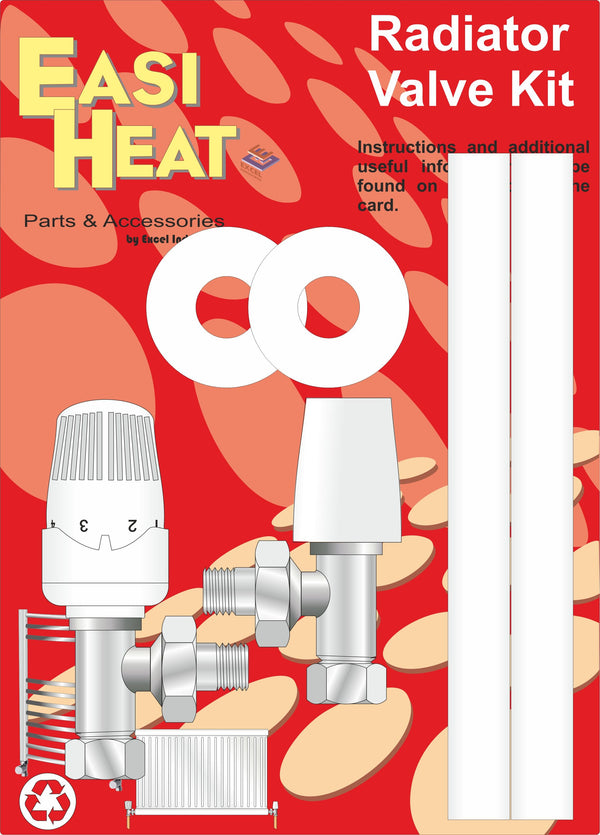 Easi Plumb Angle Pattern Thermostatic Radiator Valve Kit