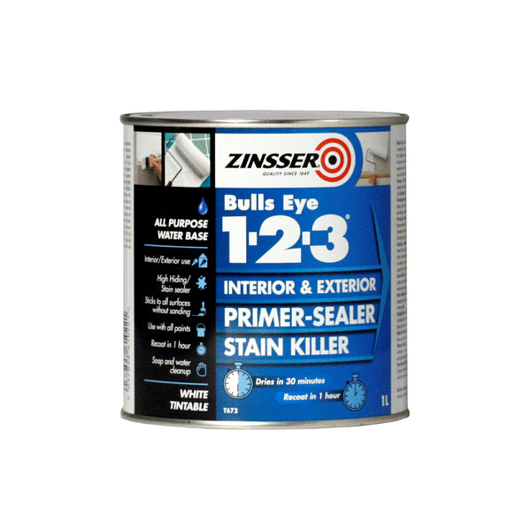 ZINSSER BULLSEYE 1.2.3. PRIMER SEALER 1LTR