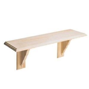 2 FT STRAIGHT PINE SHELF 600 MM  (PACK OF 2)