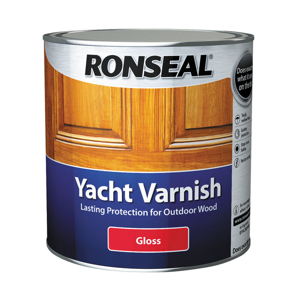 RONSEAL YACHT VARNISH GLOSS CLEAR 2.5 LTR