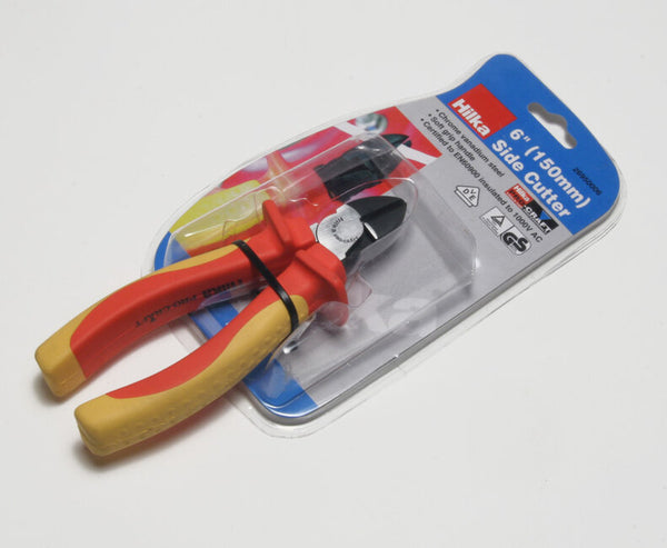 HILKA 6" VDE SIDE CUTTER PLIERS