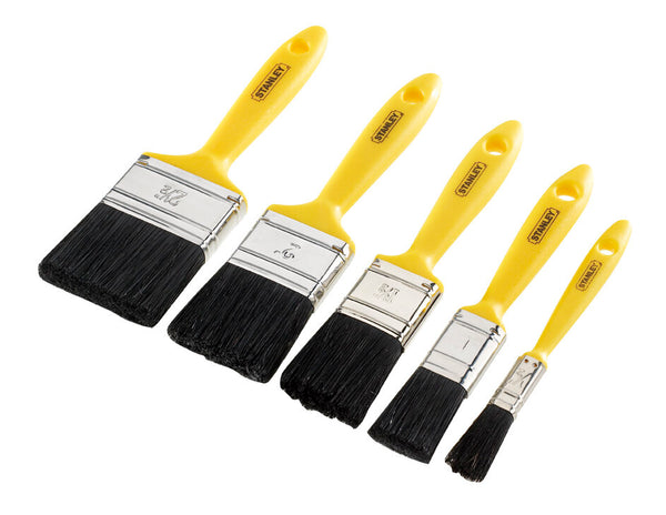 STANLEY HOBBY PAINT BRUSH 5 PIECE SET 12MM/25MM/38MM/50MM/65MM