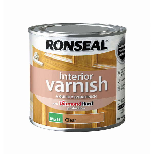 RONSEAL QUICK DRYING VARNISH MATT CLEAR 250 ML