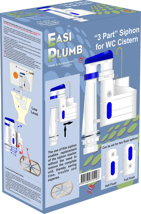 Easi Plumb 3 Part Internal Overflow Siphon