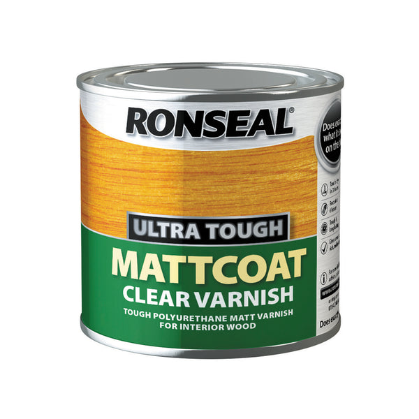 RONSEAL ULTRA TOUGH MATTCOAT CLEAR VARNISH 250 ML