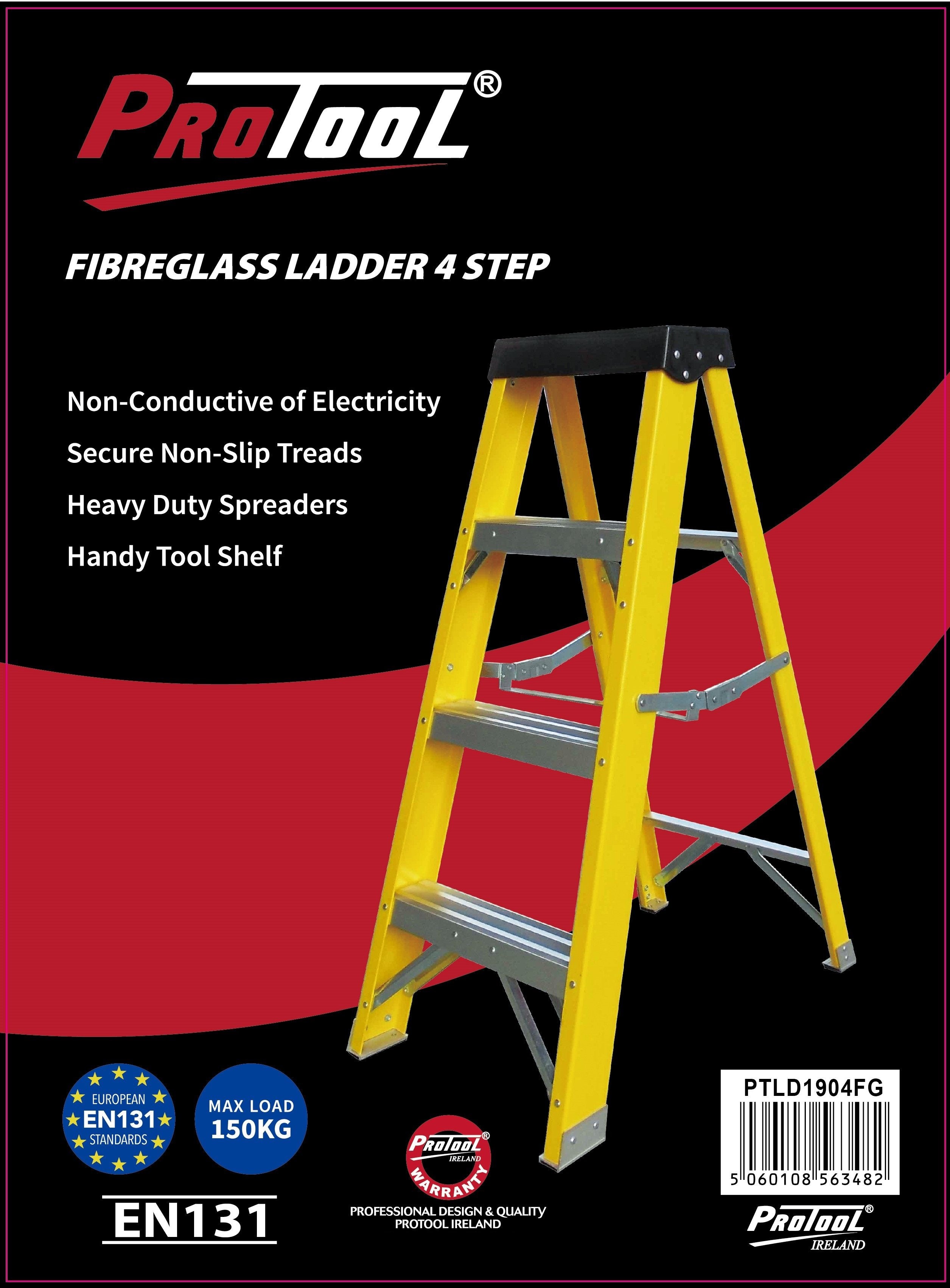 FIBREGLASS LADDER 4 STEP EN131 – HardwareStoreIreland.