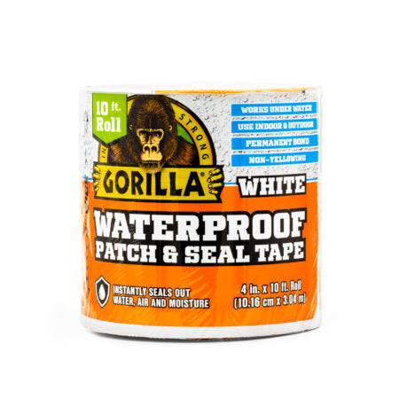 GORILLA WATERPROOF PATCH & SEAL TAPE 3 MTR WHITE