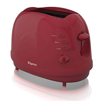 ELGENTO 2 SLICE TOASTER RED